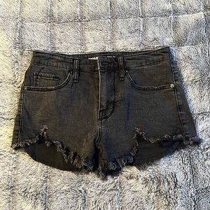 Target Distressed High Rise Jean Shorts